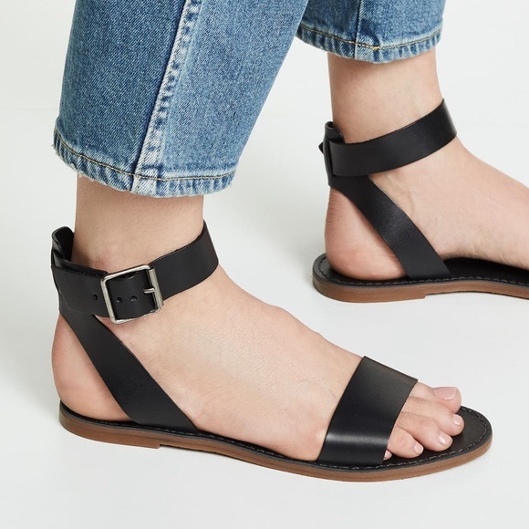 Madewell Shoes - NWB Madewell Boardwalk Ankle Strap Leather Sandal